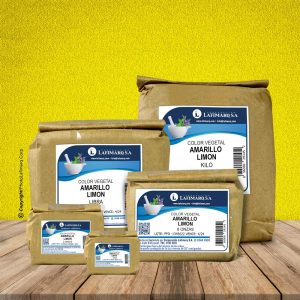 COLOR VEGETAL AMARILLO LIMON INGLES