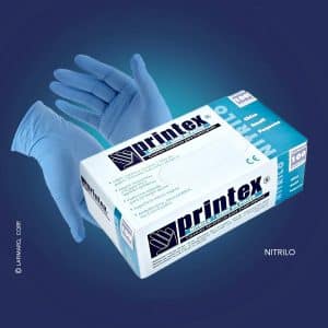 GUANTES DE NITRILO CELESTES CIENTO